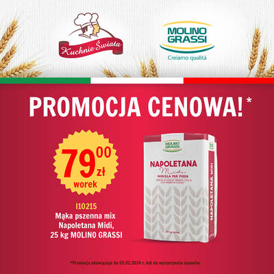Mąka Molino Grassi 25 kg PROMOCJA reklama FB